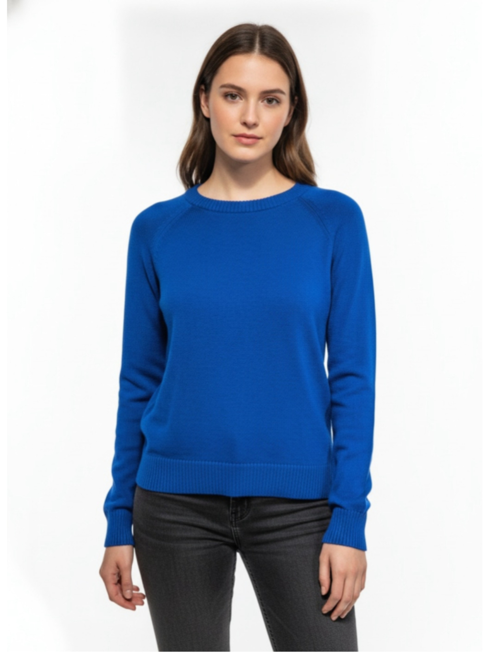 Gap Blue Crew Neck Cotton Sweater Size Medium